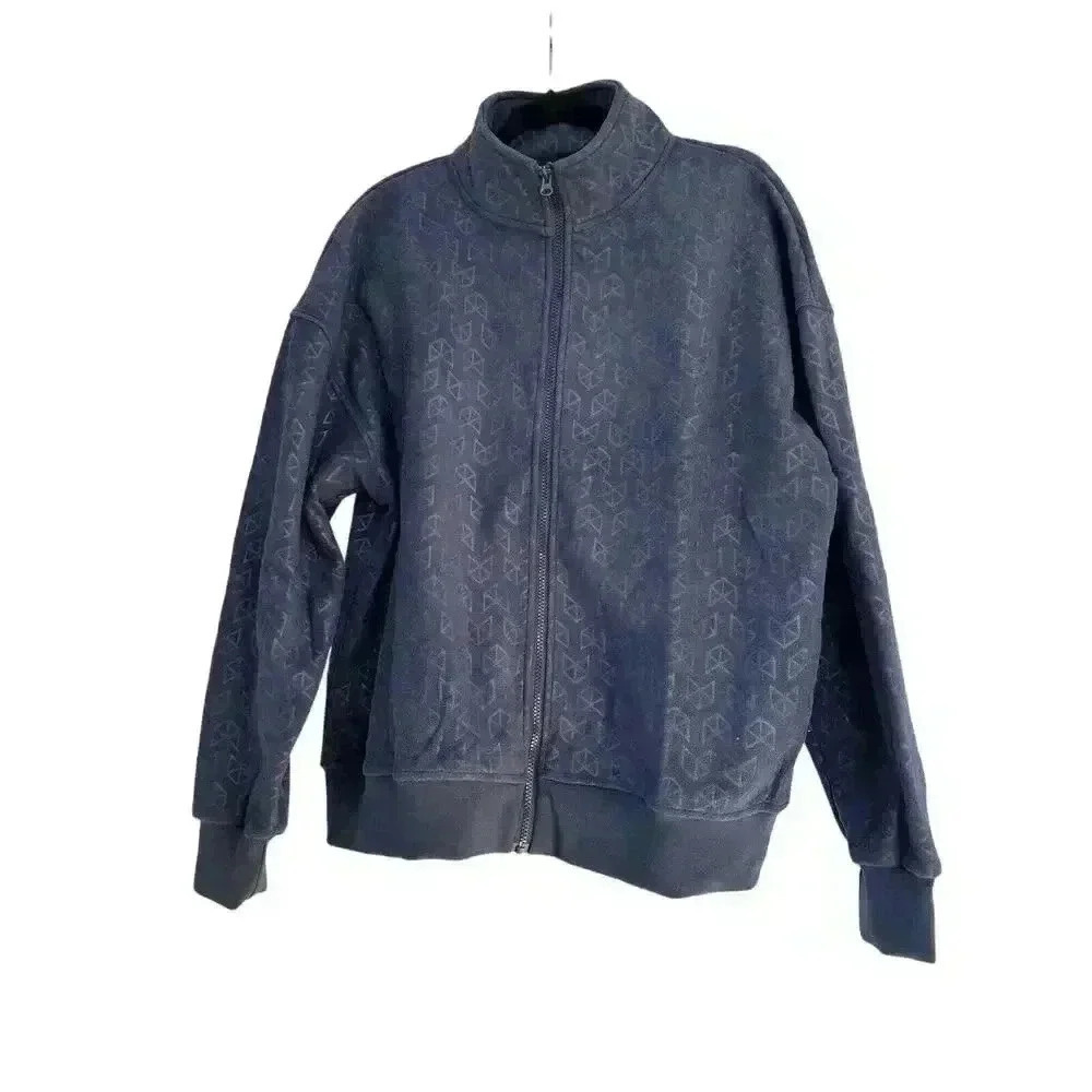 Raw Gear Men’s Dark Blue M Fleece Zip Up Long Sleeve Jacket Coat New With Tags
